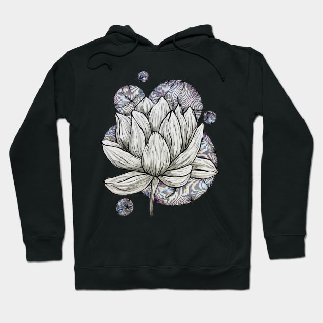 Lotus flower abstract V Hoodie by amyliafaizalart